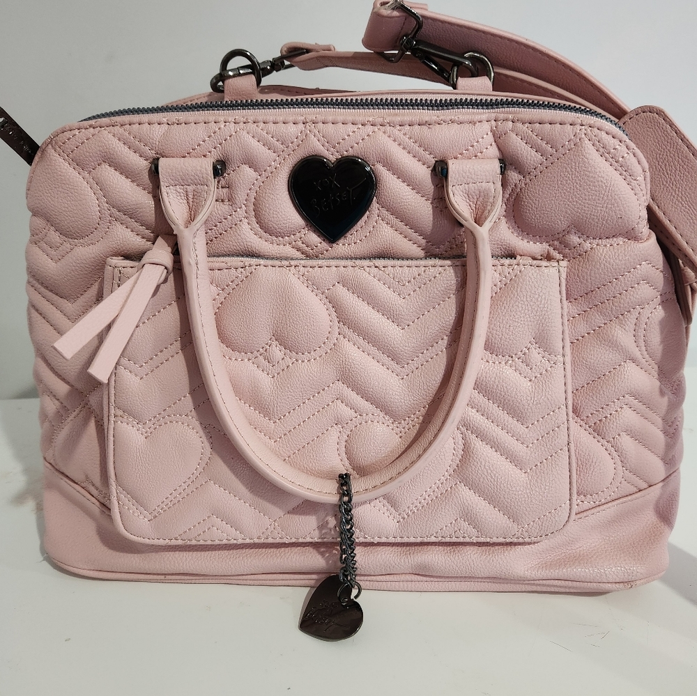 Baby pink Betsy Johnson purse